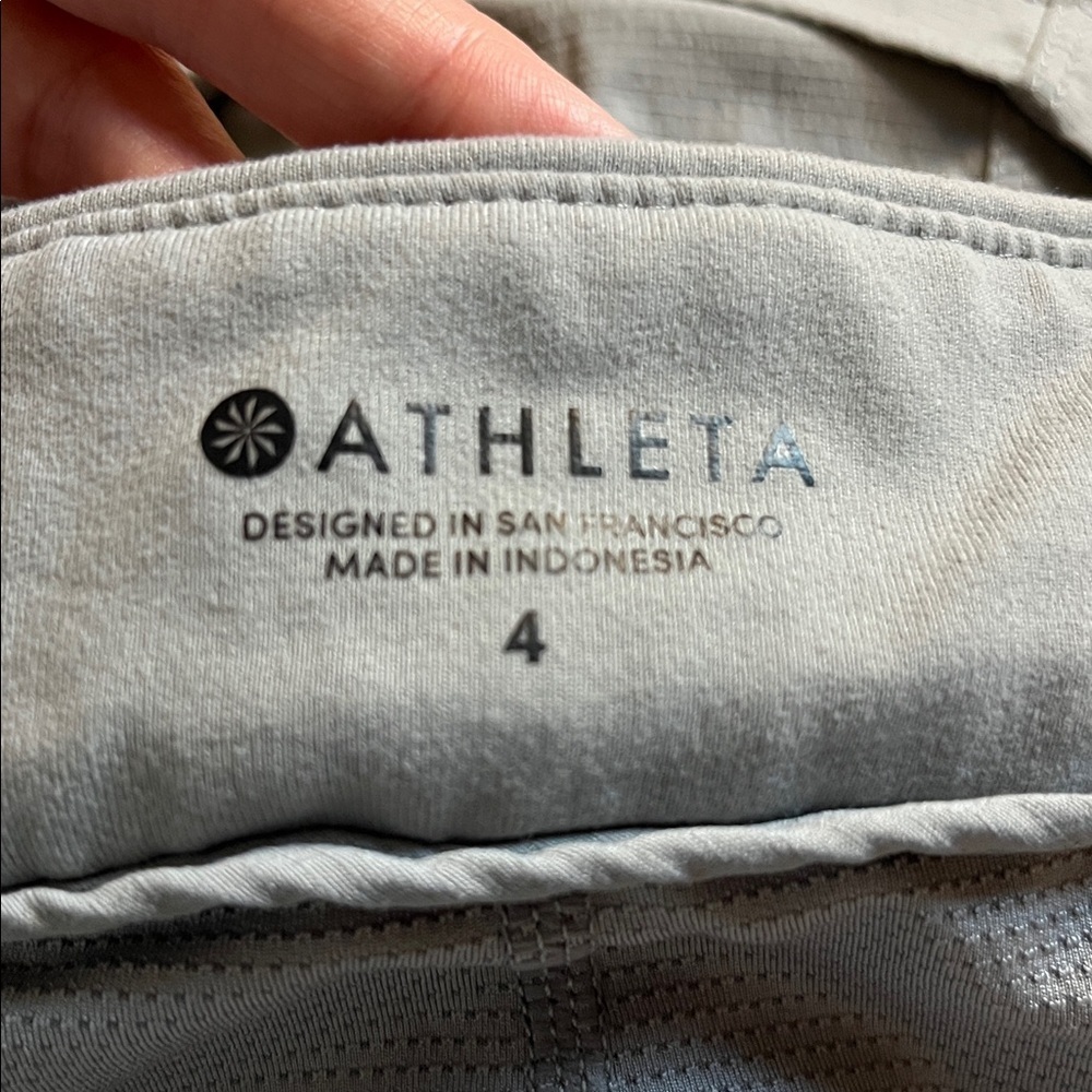 Athleta Gray Silver Skort Size 4 - Picture 8 of 8